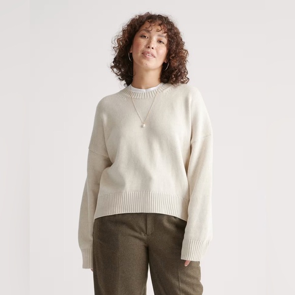 Quince Sweaters - Quince 100%Organic Cotton Boyfriend Crew